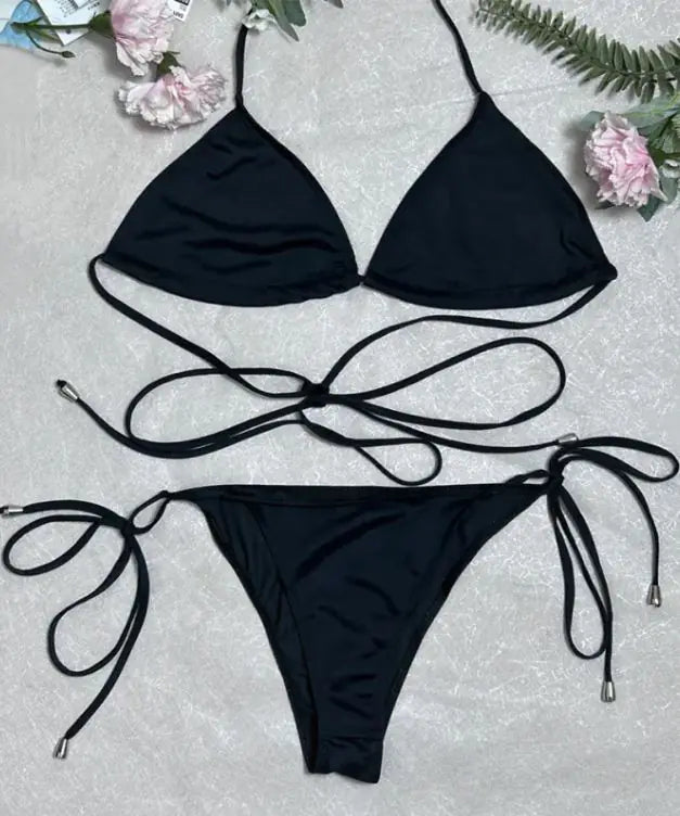Transparent Beach Bath With No Tan Lines Breathable Women's Set